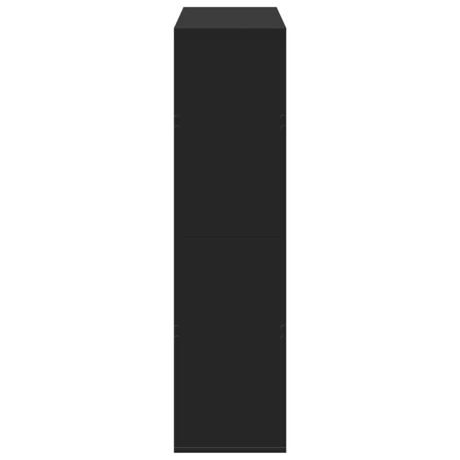 Bibliothèque noir 100x33x125,5 cm bois d'ingénierie - 5