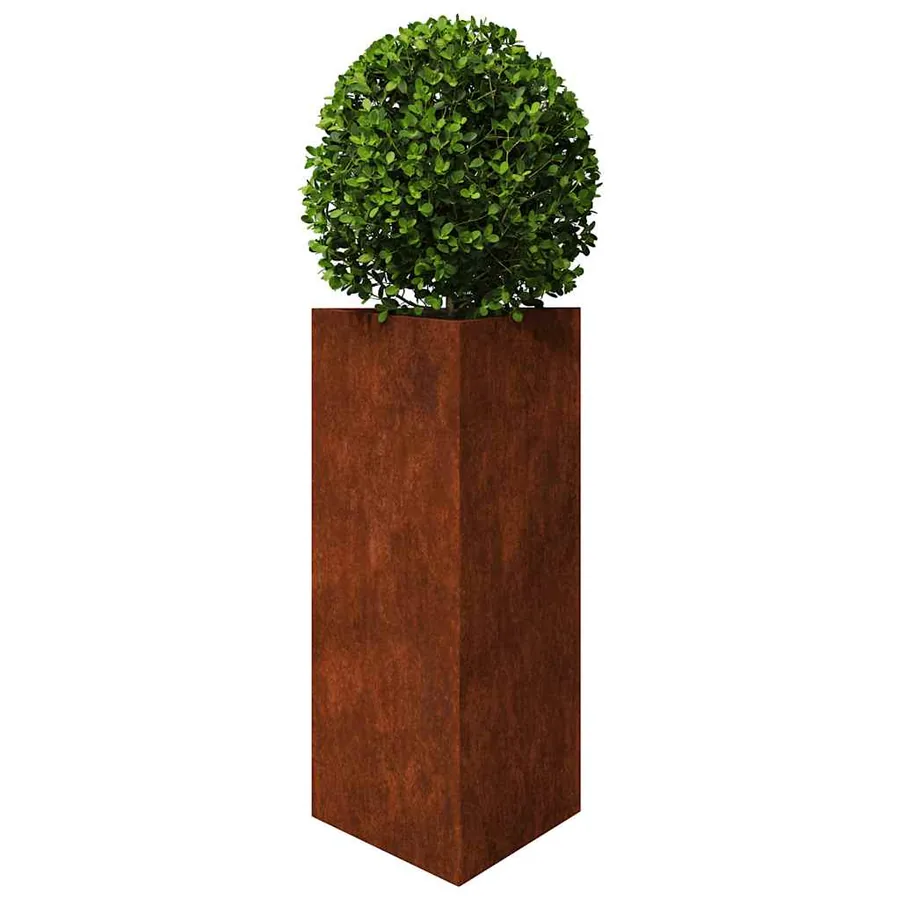 Jardinières 2 pcs triangulaire acier résistant aux intempéries - 4