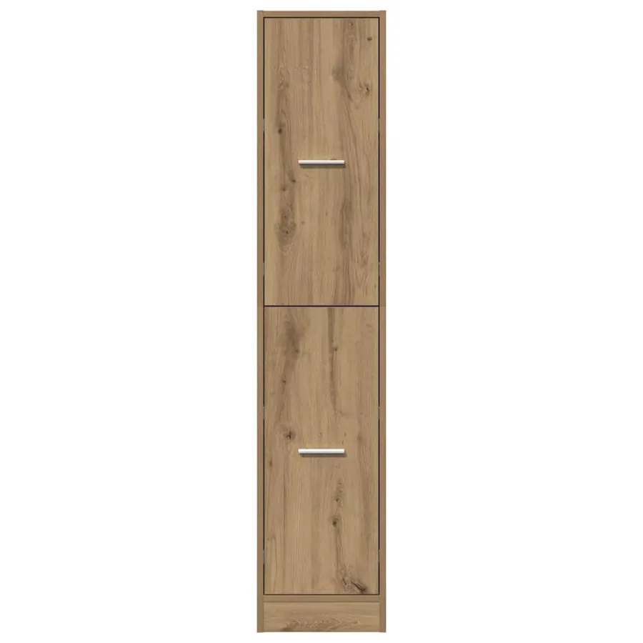 Armoire d'apothicaire Chêne artisanal 30x41x144,5 cm Bois d'ingénierie - 6