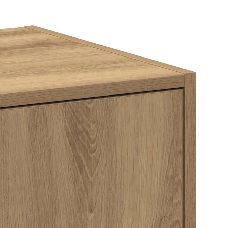 Armoire d'apothicaire Chêne artisanal 30x41x144,5 cm Bois d'ingénierie - 9
