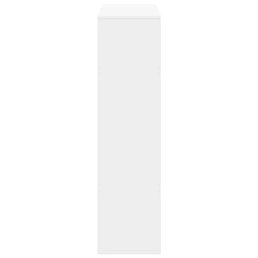 Cloison de séparation blanc 100x33x125,5 cm bois d'ingénierie - 5
