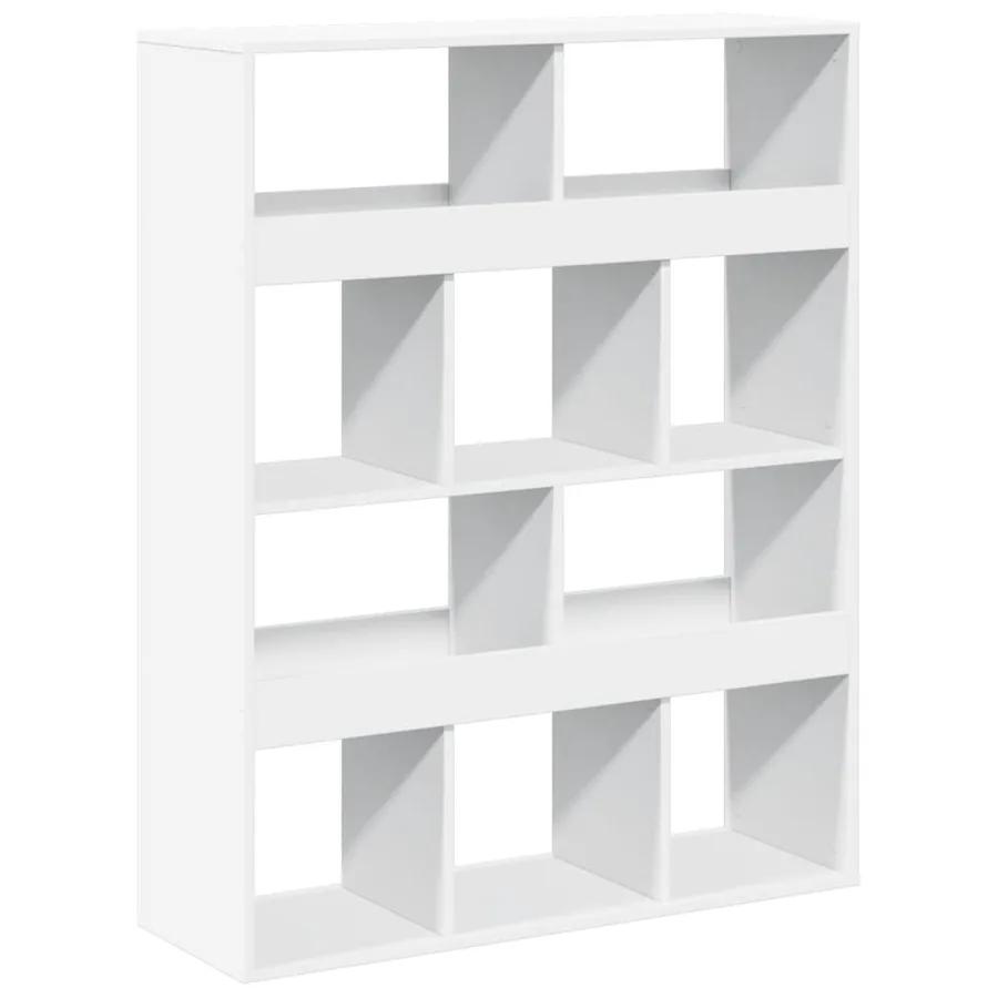 Cloison de séparation blanc 100x33x125,5 cm bois d'ingénierie - 6