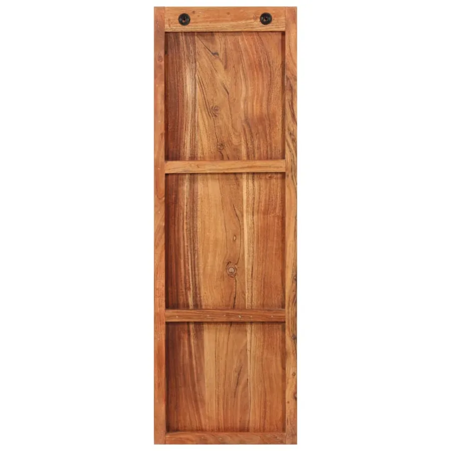 Porte-manteaux muraux 2 pcs 36x3x110 cm Bois d'acacia massif - 4