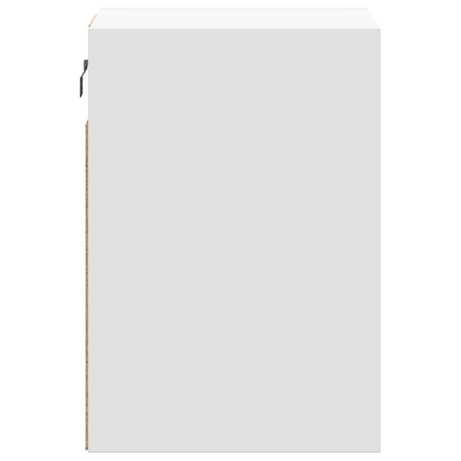 Tables de chevet murales avec lumières LED 2 pcs blanc - 7