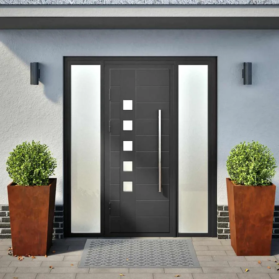 Jardinières 2 pcs 45x45x75 cm acier résistant aux intempéries - 3
