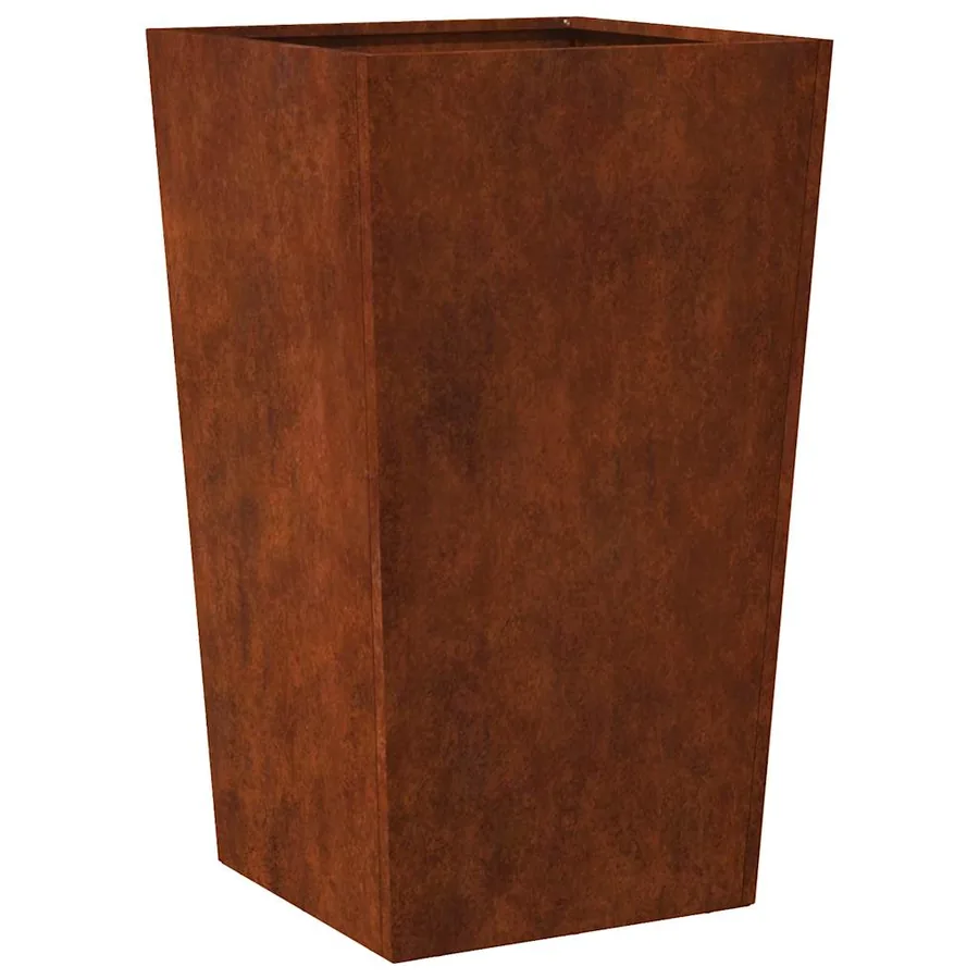 Jardinières 2 pcs 45x45x75 cm acier résistant aux intempéries - 5