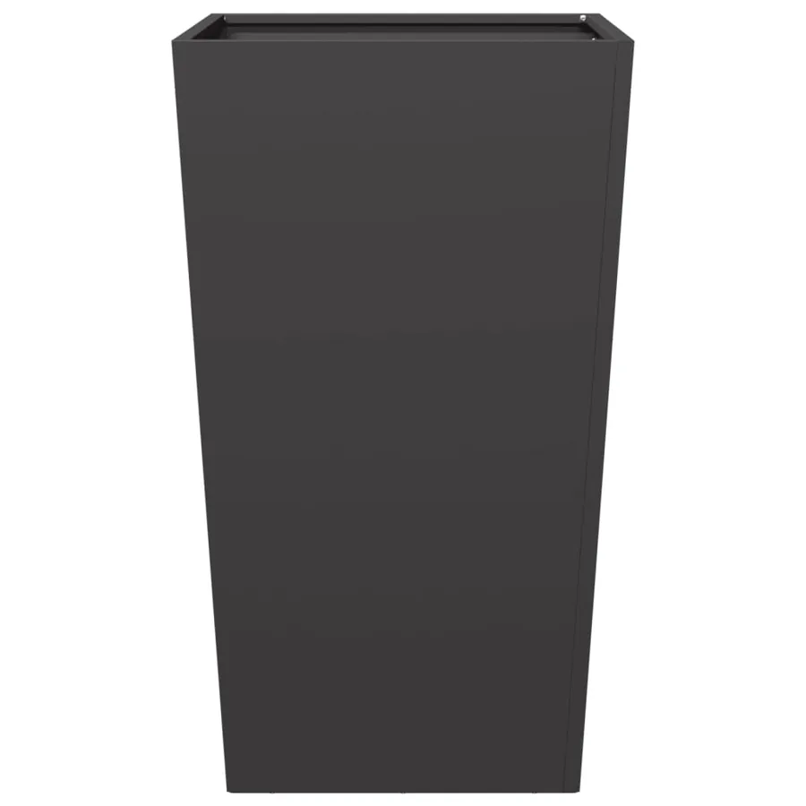 Jardinière noir 45x45x75 cm acier - 4