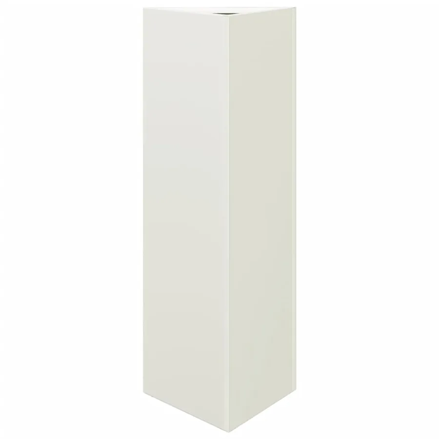 Jardinière blanc triangulaire 30x26x75 cm acier - 2