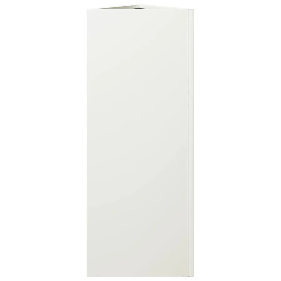 Jardinière blanc triangulaire 30x26x75 cm acier - 5