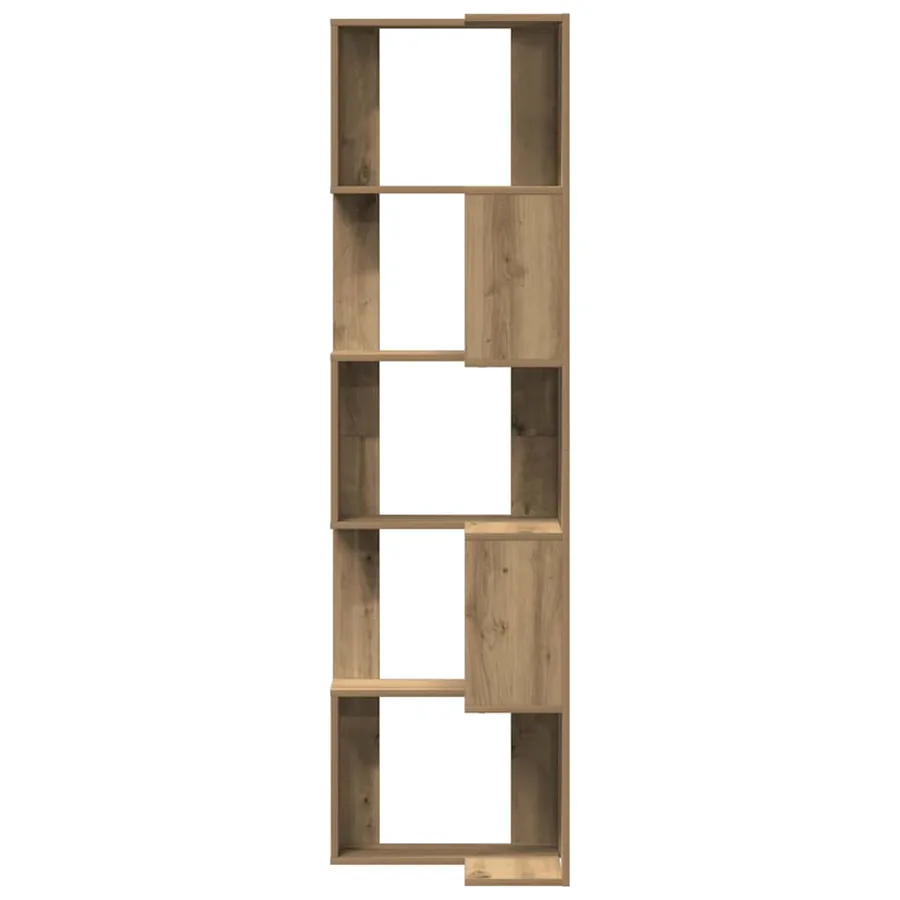 Bibliothèque d'angle 5 niveaux chêne artisanal bois ingénierie - 5