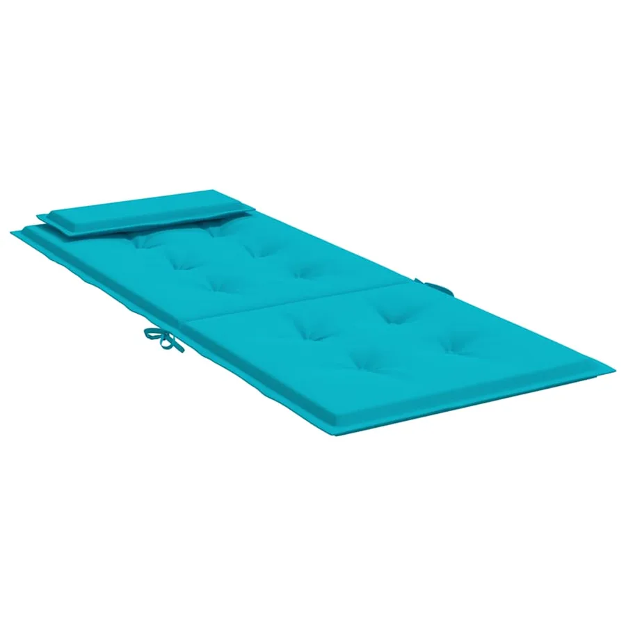 Coussins de chaise à dossier haut lot de 6 turquoise - 6