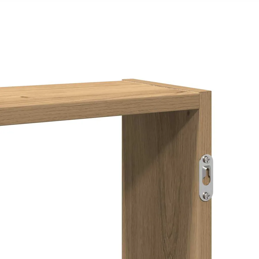 Étagère murale chêne artisanal 99x15x60 cm bois d'ingénierie - 8