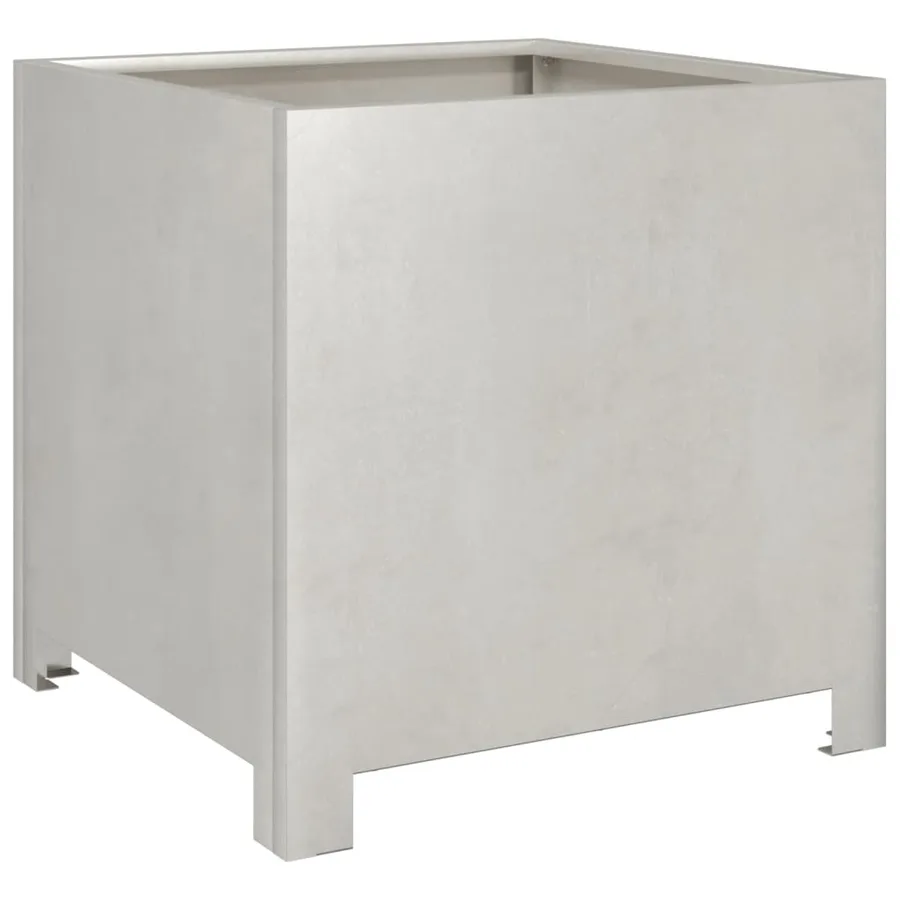 Jardinières 2 pcs 40x40x40 cm acier inoxydable - 5