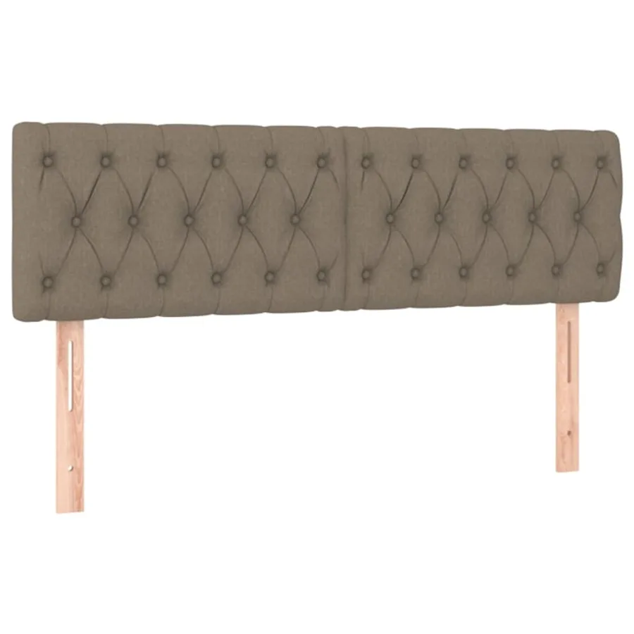 Sommier à lattes de lit avec matelas Taupe 140x200 cm Tissu - 6