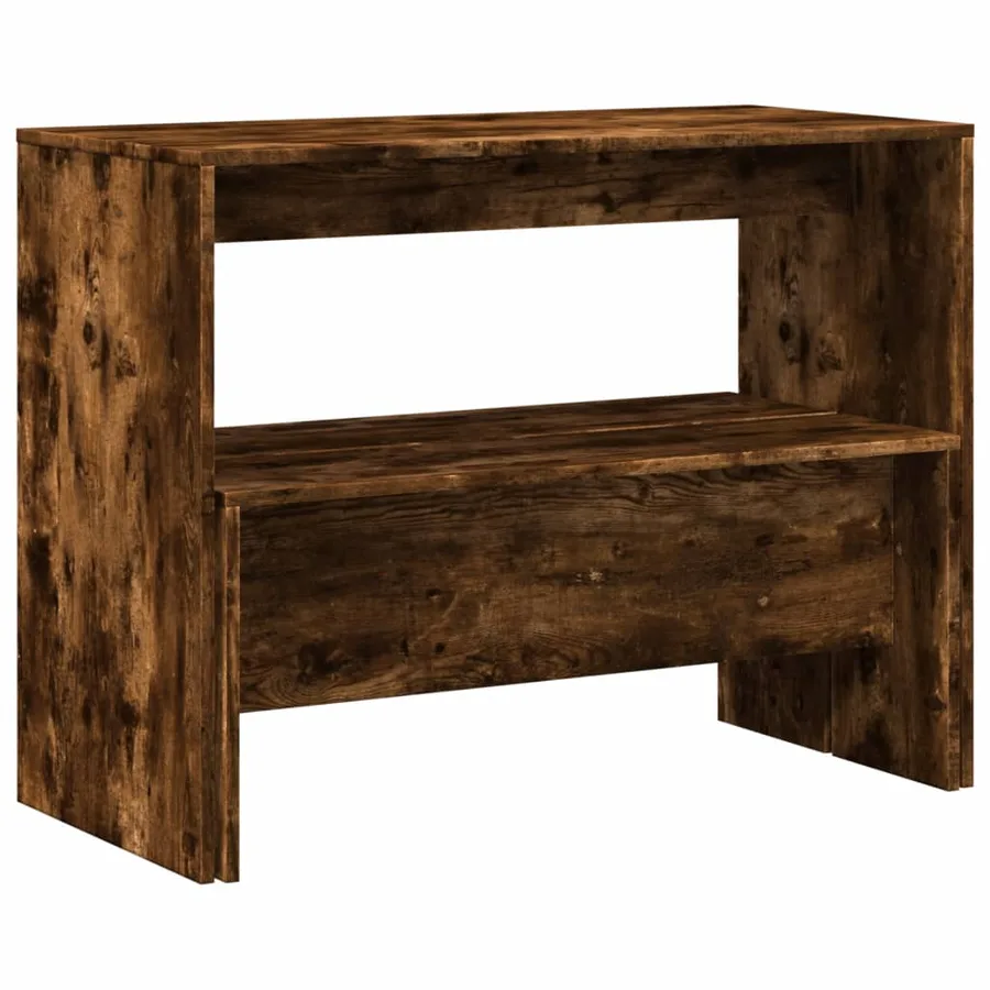 Ensemble table à manger et bancs 3 pcs bois d'ingénierie - 7