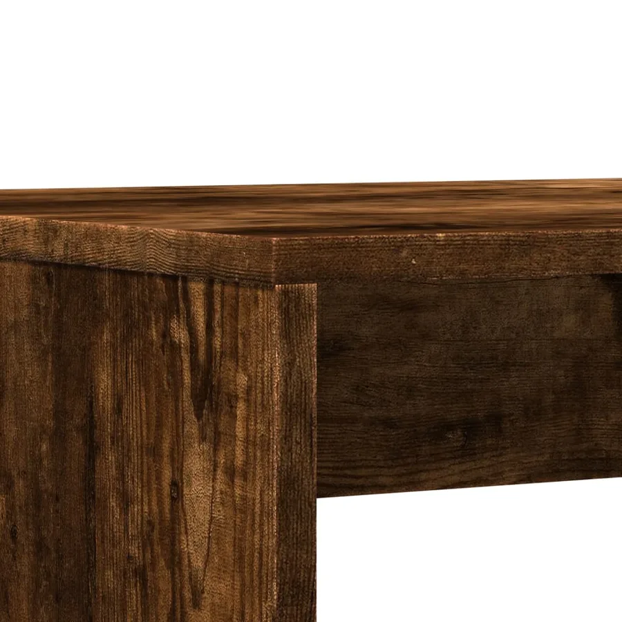 Ensemble table à manger et bancs 3 pcs bois d'ingénierie - 8