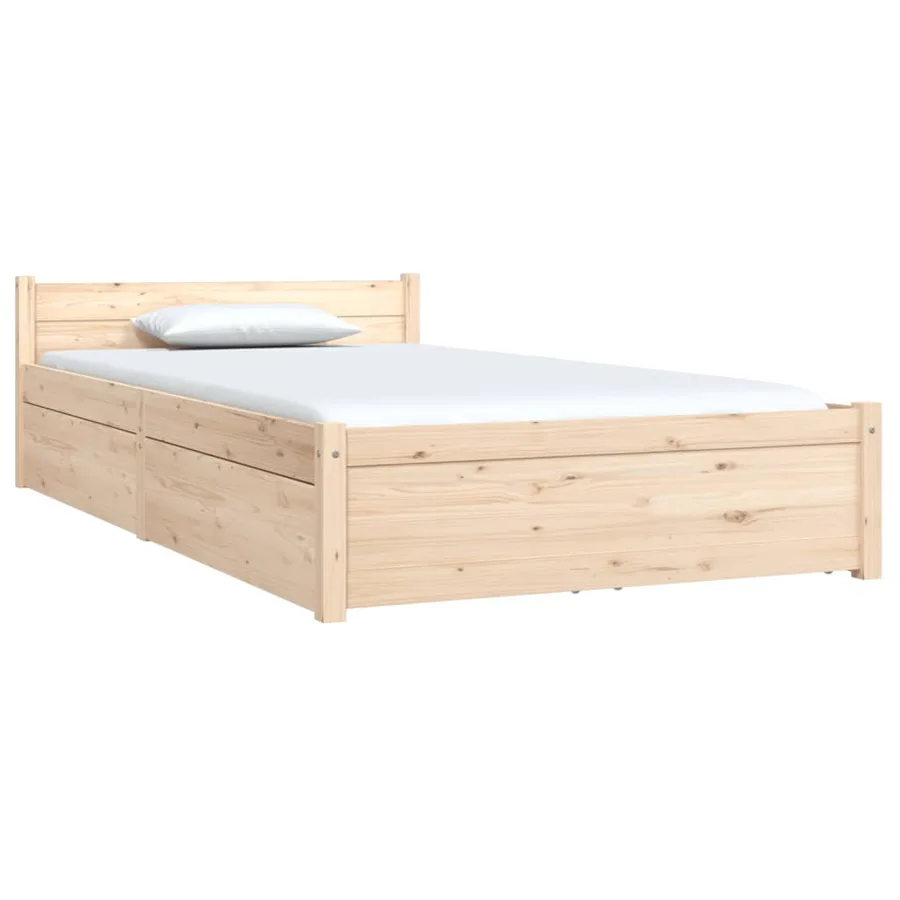 Cadre de lit sans matelas avec tiroirs 90x200 cm - 3