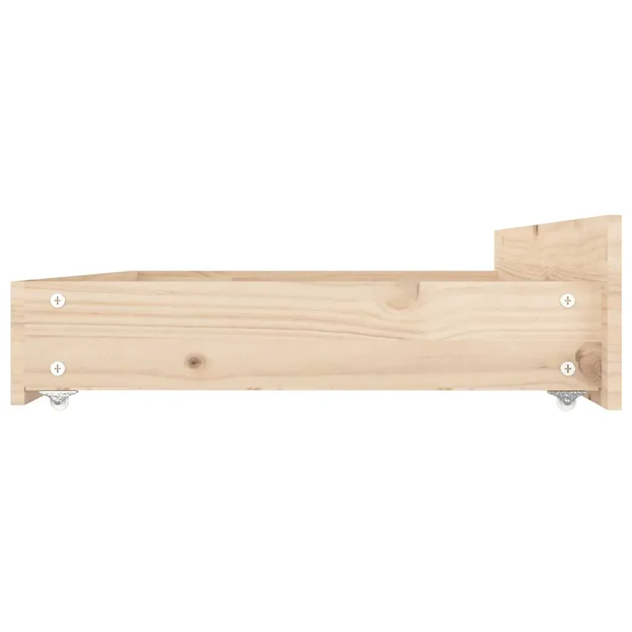 Cadre de lit sans matelas avec tiroirs 140x200 cm - 9