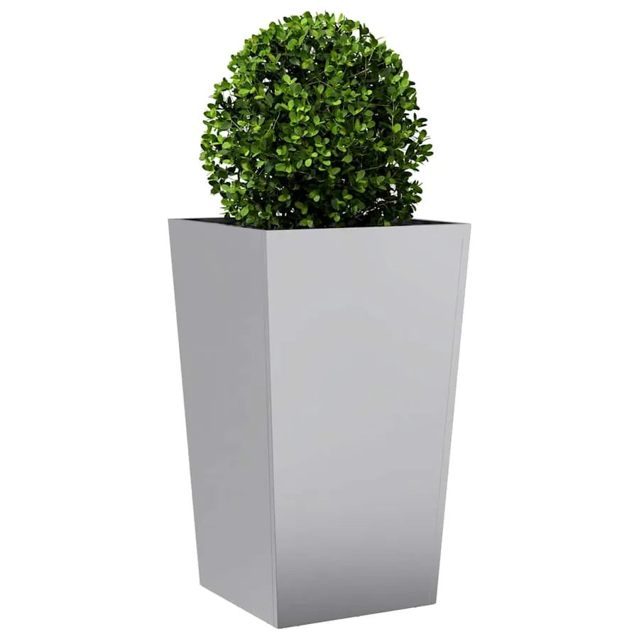 Jardinières 2 pcs 45x45x75 cm acier galvanisé - 4