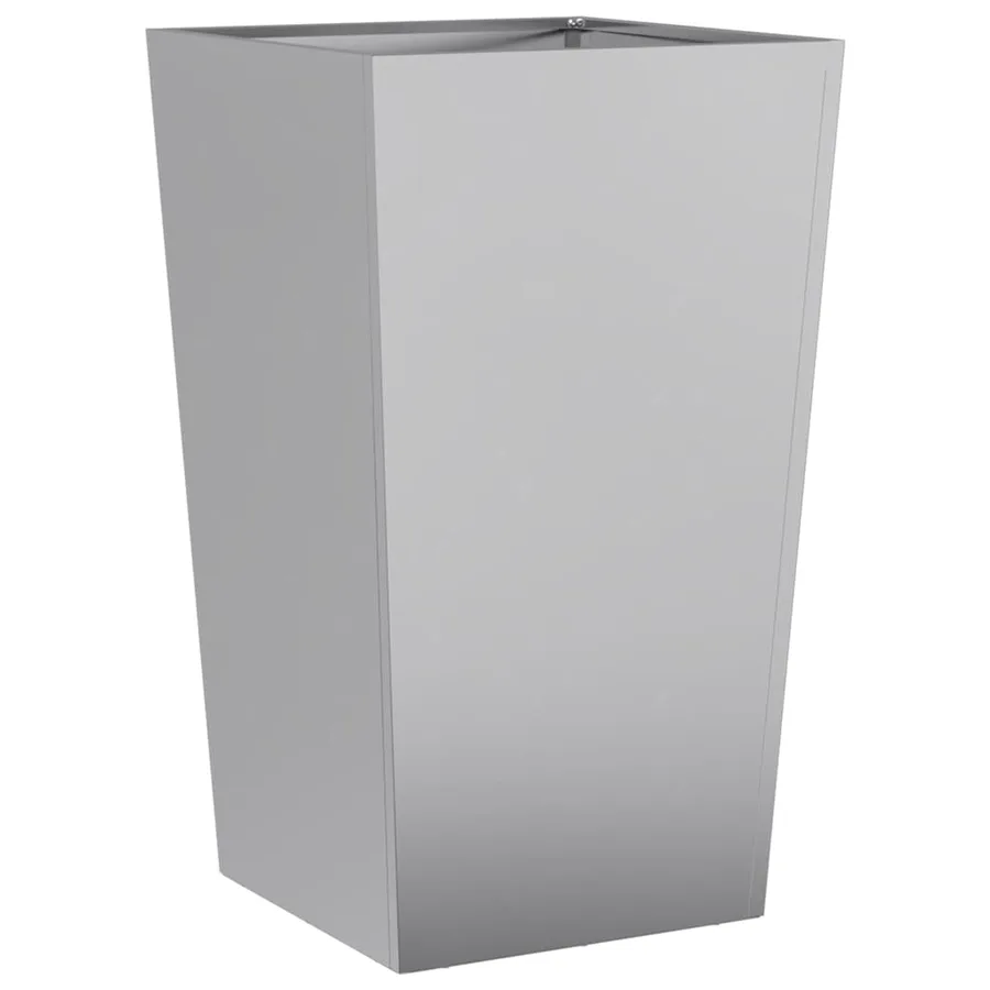 Jardinières 2 pcs 45x45x75 cm acier galvanisé - 5