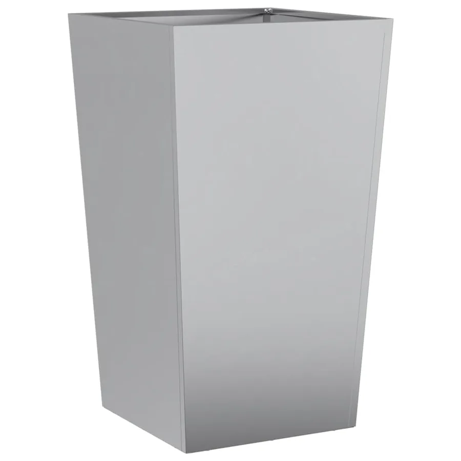 Jardinières 2 pcs 45x45x75 cm acier galvanisé - 8