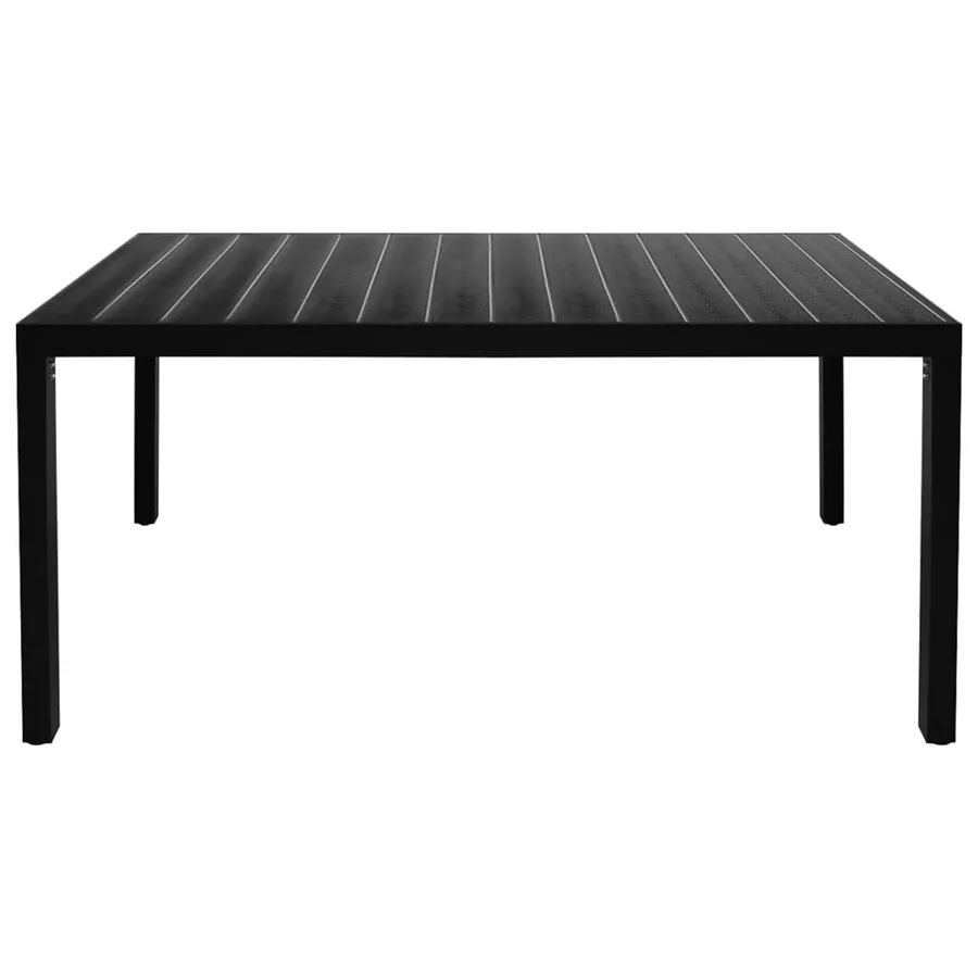 Ensemble à manger de jardin 5 pcs noir et marron - 10