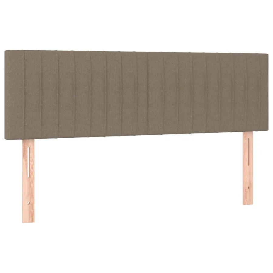 Sommier à lattes de lit avec matelas Taupe 140x200 cm Tissu - 6