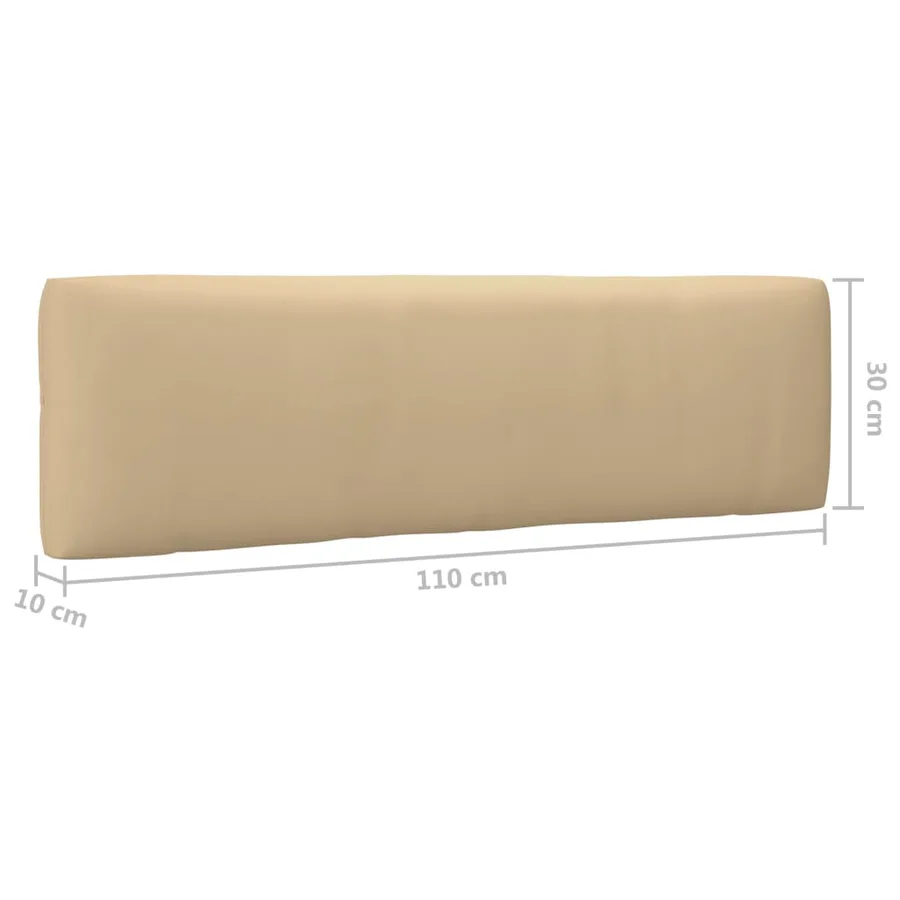 Canapé central palette de jardin marron miel bois pin imprégné - 8