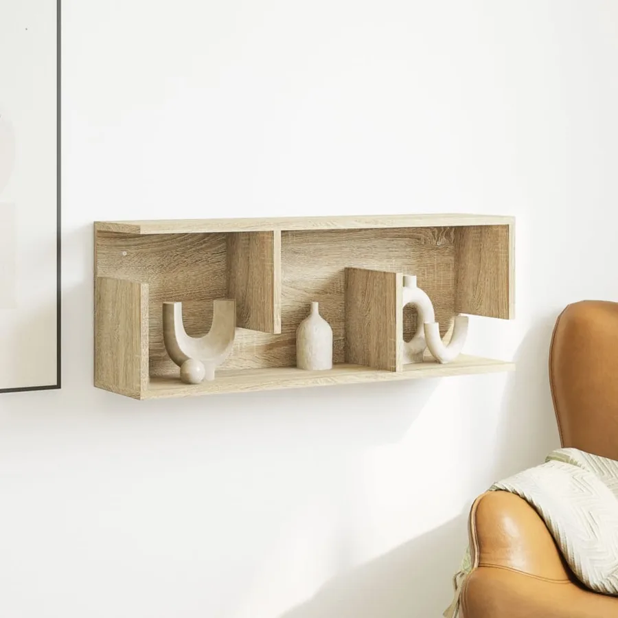 Armoire murale 80x20x30 cm chêne sonoma bois d'ingénierie - 3