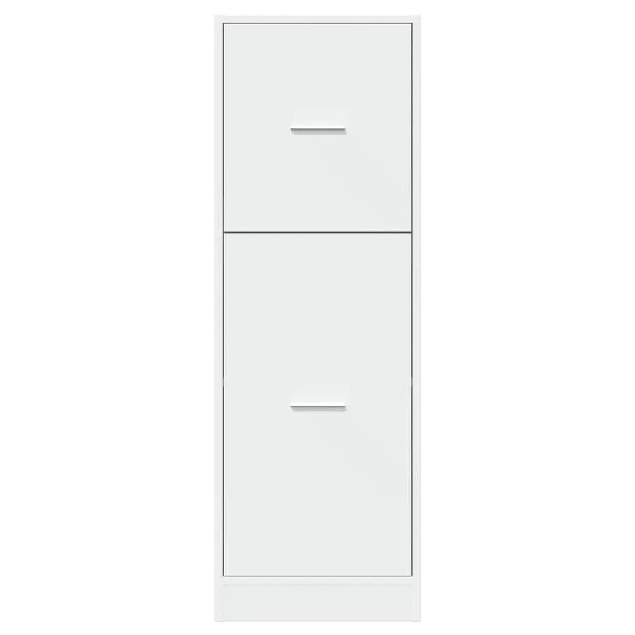 Armoire d'apothicaire blanc 40x41x118 cm bois d'ingénierie - 5