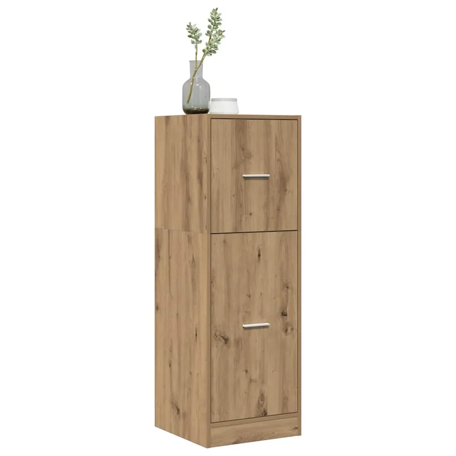 Armoire d'apothicaire chêne artisanal bois d'ingénierie - 4