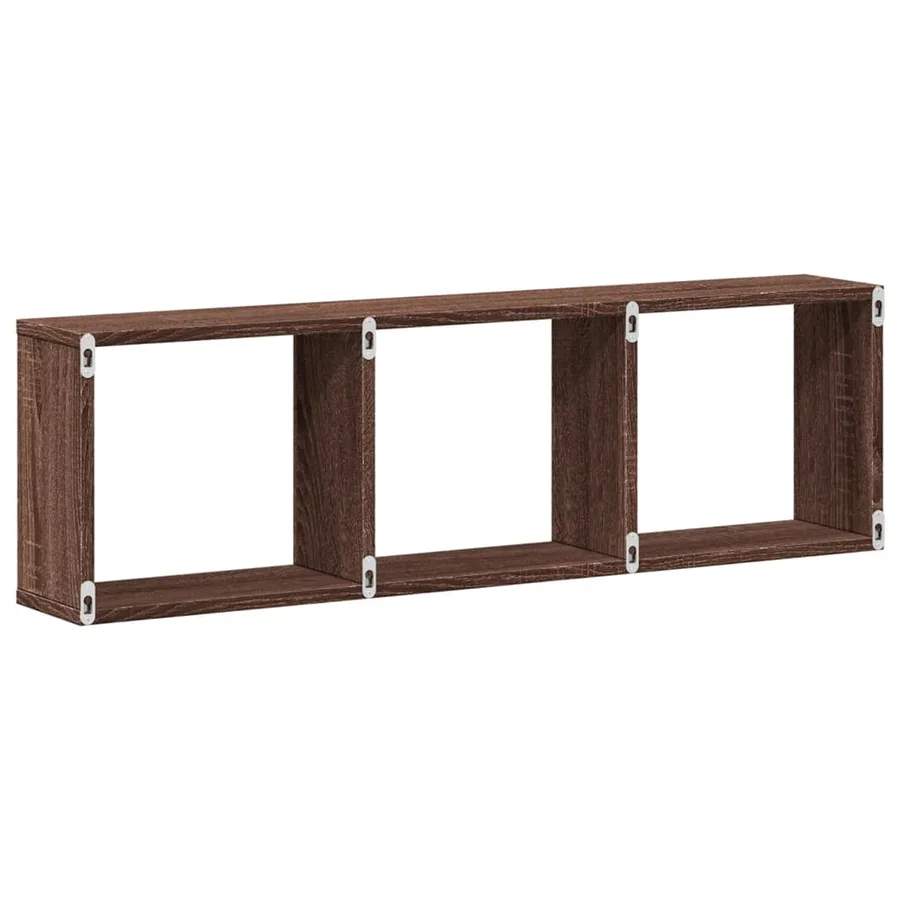 Armoire murale 100x16x30 cm chêne marron bois d'ingénierie - 6