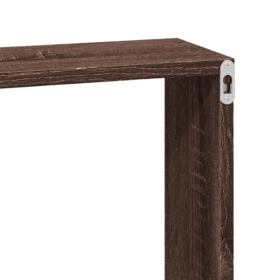 Armoire murale 100x16x30 cm chêne marron bois d'ingénierie - 7