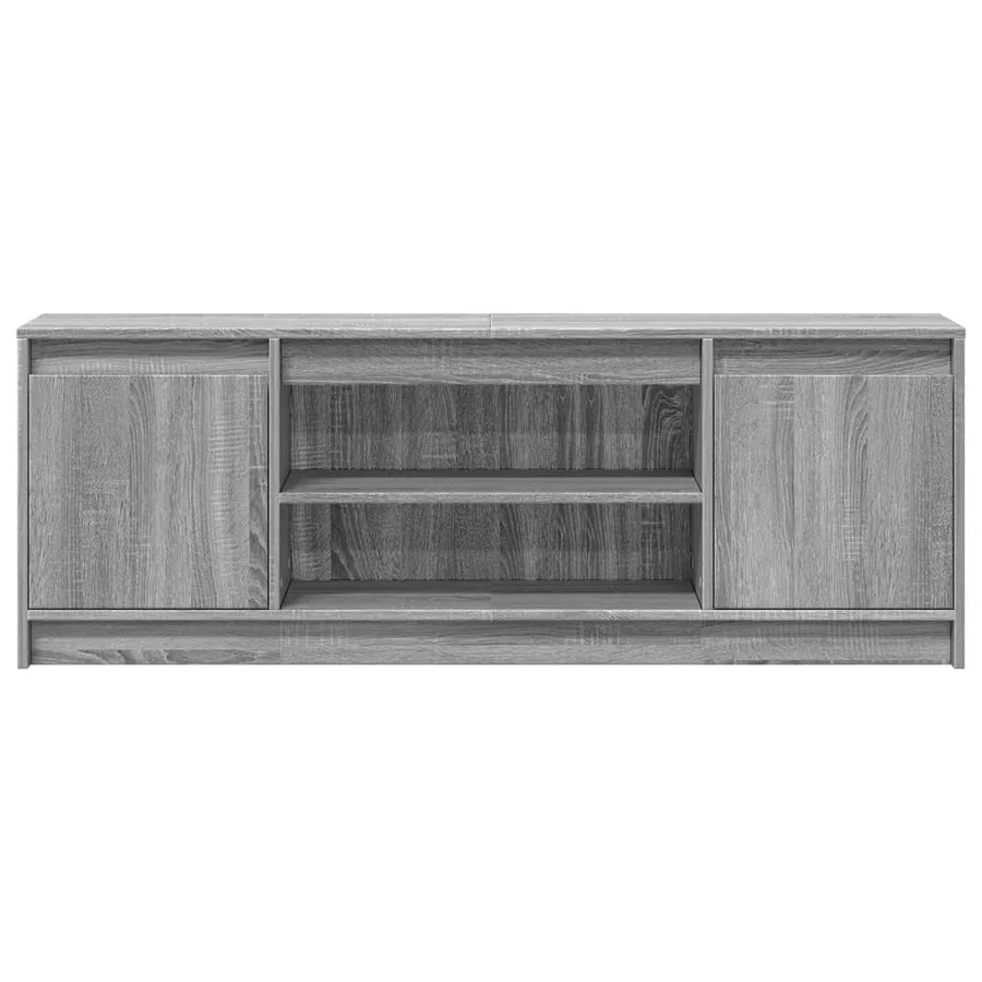 Meuble TV avec LED sonoma gris 139,5x34x50 cm bois d'ingénierie - 6