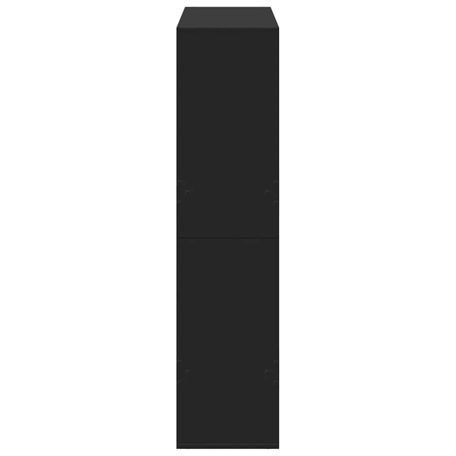 Bibliothèque noir 100x33x135 cm bois d'ingénierie - 5