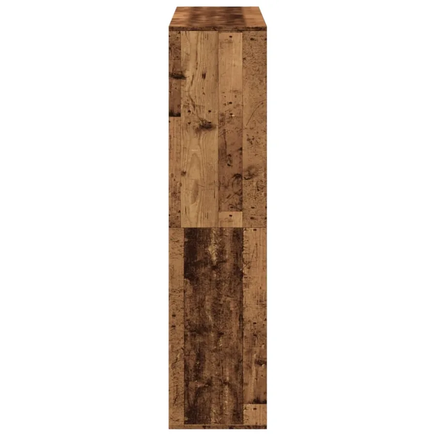 Bibliothèque vieux bois 100x33x135 cm bois d'ingénierie - 5