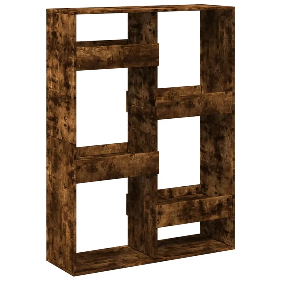 Cloison de séparation chêne fumé100x33x135 cm bois d'ingénierie - 6