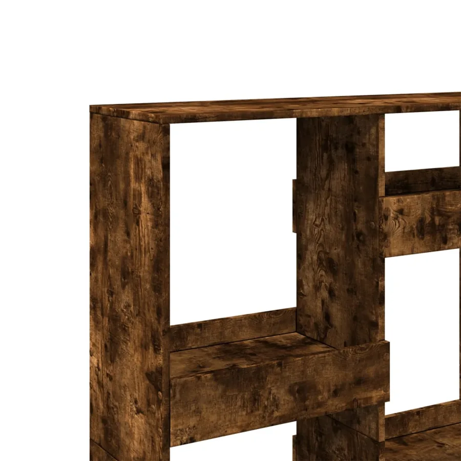Cloison de séparation chêne fumé100x33x135 cm bois d'ingénierie - 7