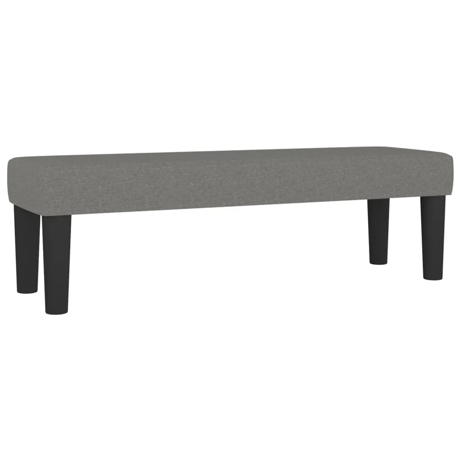 Sommier à lattes de lit avec matelas Gris foncé 140x200cm Tissu - 8