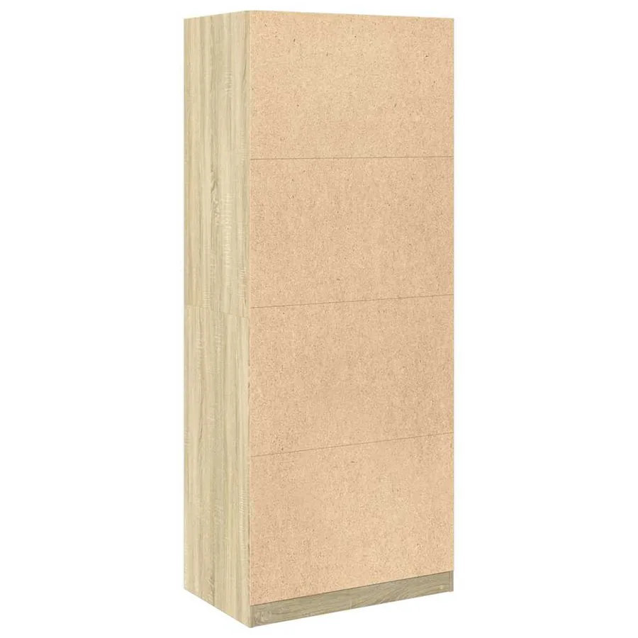 Garde-robe chêne sonoma 80x50x200 cm bois d'ingénierie - 7