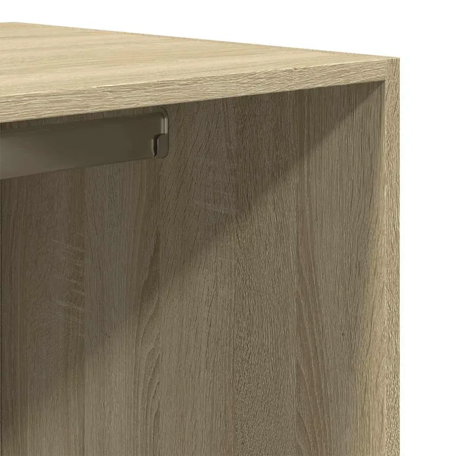 Garde-robe chêne sonoma 80x50x200 cm bois d'ingénierie - 8