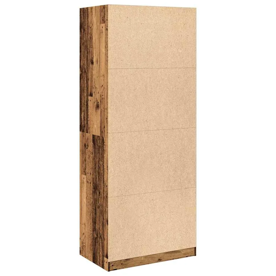 Garde-robe vieux bois 80x50x200 cm bois d'ingénierie - 7