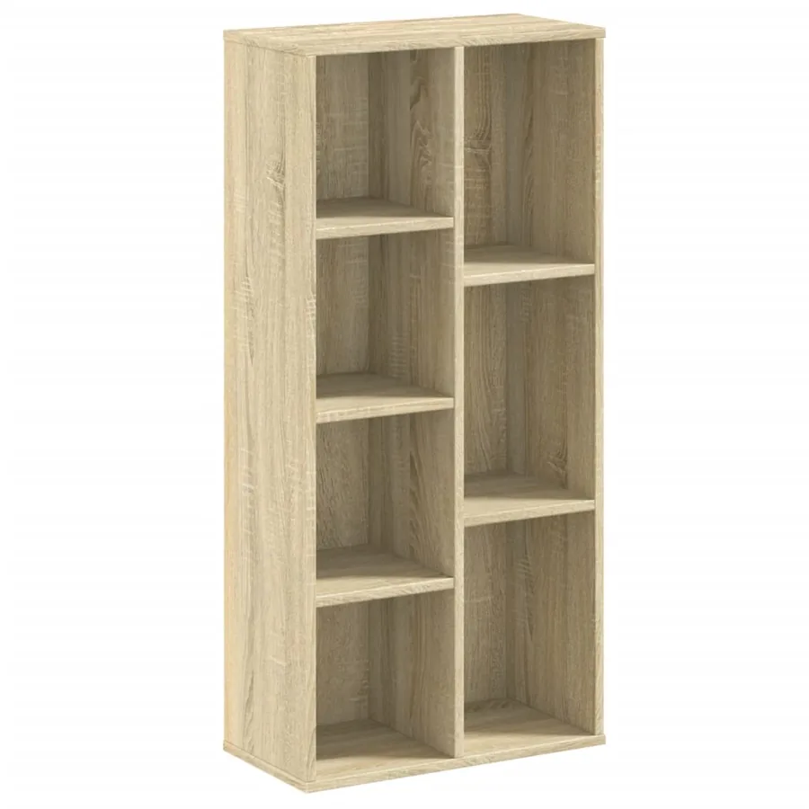 Bibliothèque chêne sonoma 50x25x105 cm bois d'ingénierie - 2