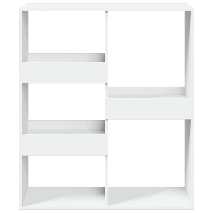 Cloison de séparation blanc 100x33x115 cm bois d'ingénierie - 4