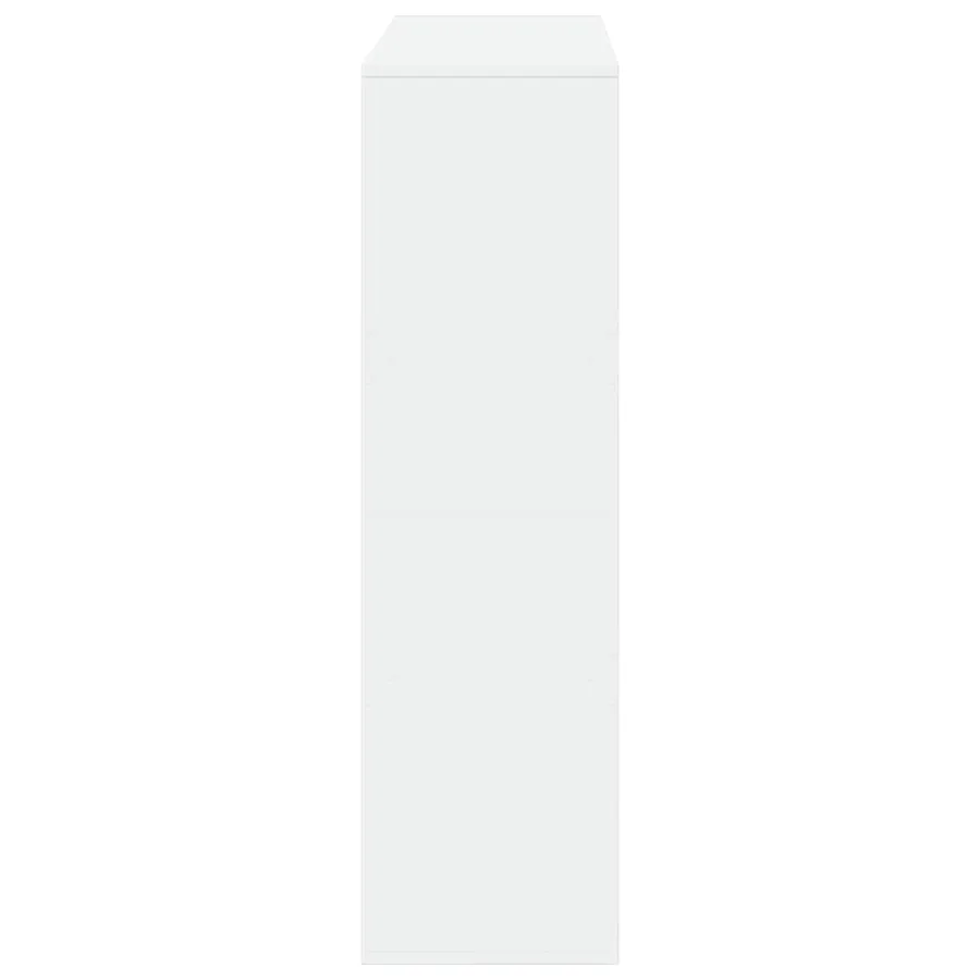 Cloison de séparation blanc 100x33x115 cm bois d'ingénierie - 5