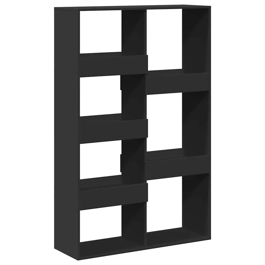 Cloison de séparation noir 100x33x155,5 cm bois d'ingénierie - 2