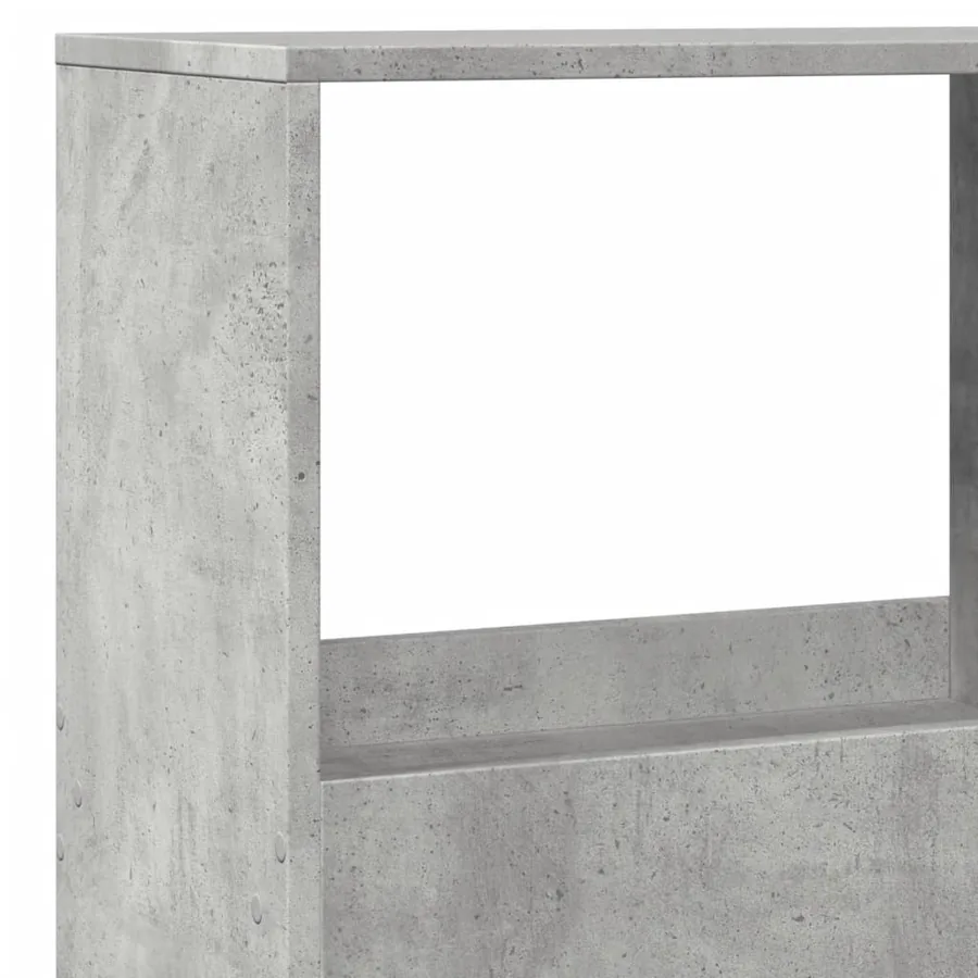 Cloison de séparation gris béton 100x33x155,5cm bois ingénierie - 7