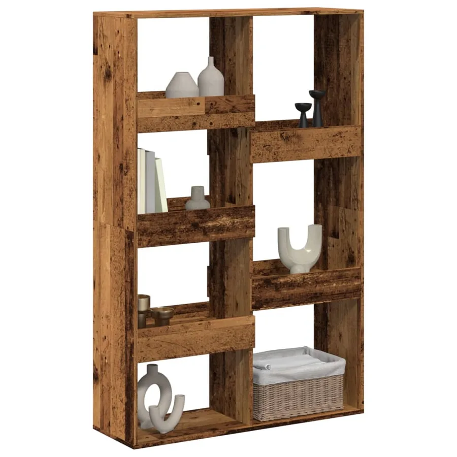 Cloison de séparation vieux bois 100x33x155,5cm bois ingénierie - 3