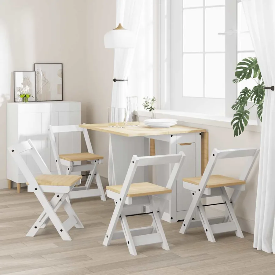 Chaises à manger pliables lot de 4 Corona bois massif de pin - 3