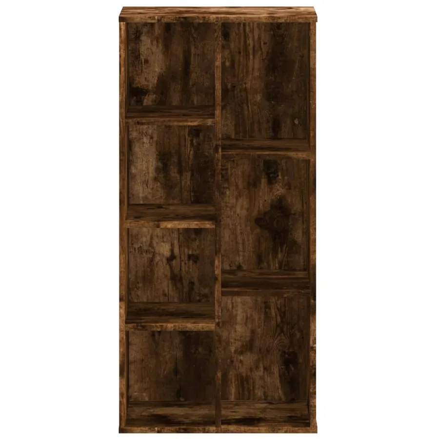 Bibliothèque chêne fumé 50x25x105 cm bois d'ingénierie - 4